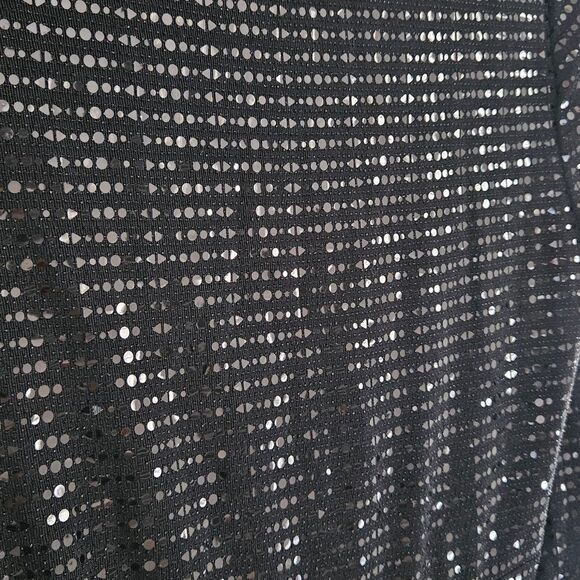 Zara Elegant Black Sequin Dress - Picture 3 of 5